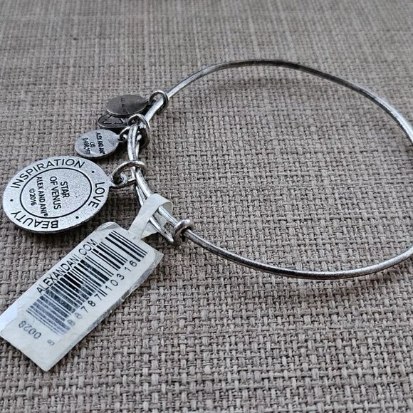 Star of Venus Alex And Ani Bracelet Silver Tone LOVE BEAUTY INSPIRATION Jewelry - Picture 8 of 11